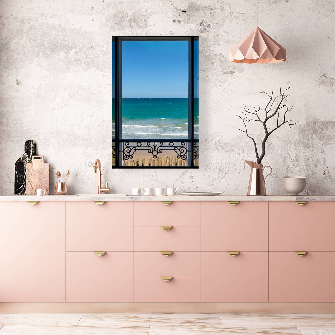 View of Grand Plage du Sillon in Saint Malo Brittany France Reproduction