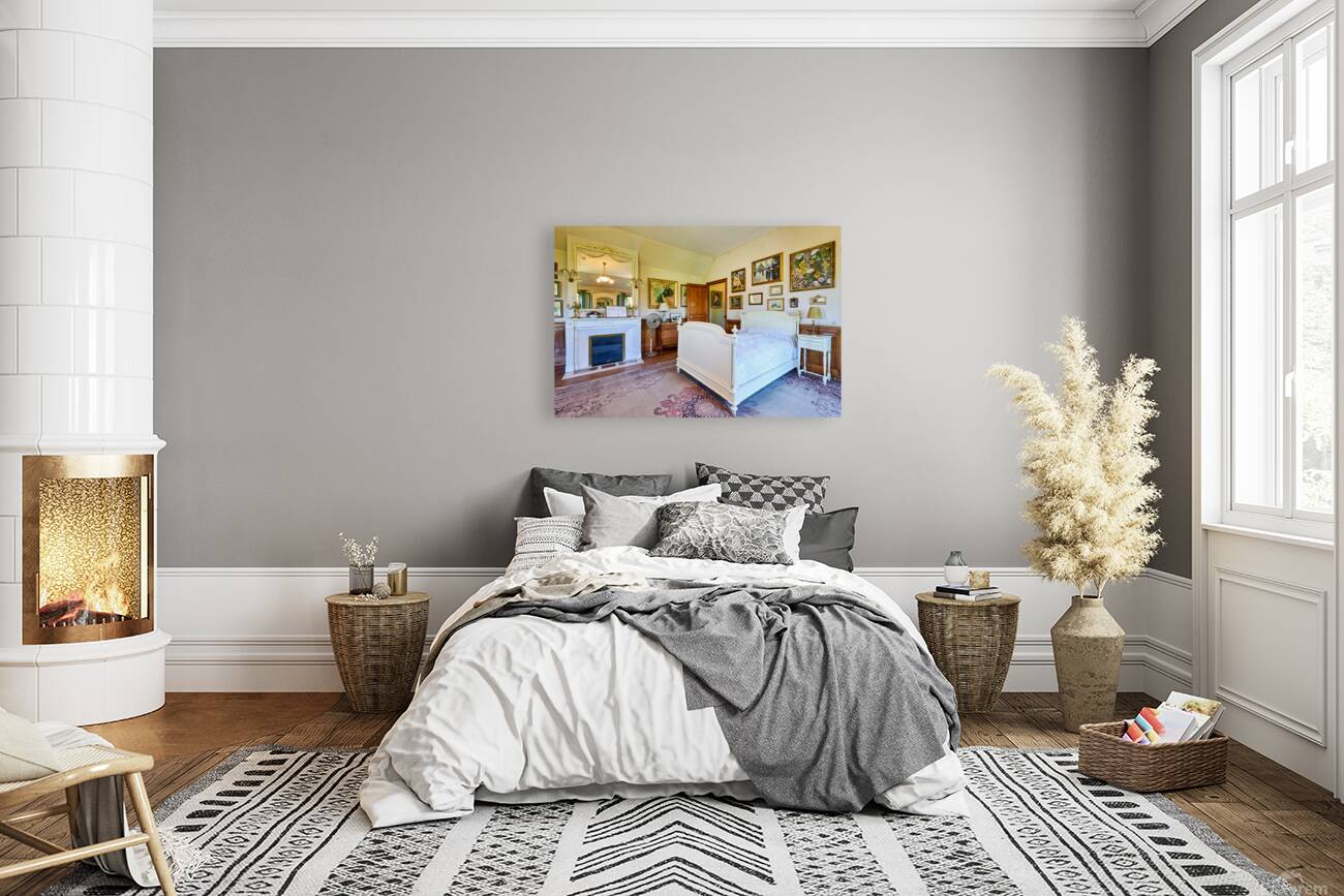 Visit to Monets house in Giverny Normandy with bright room dec Reproduction