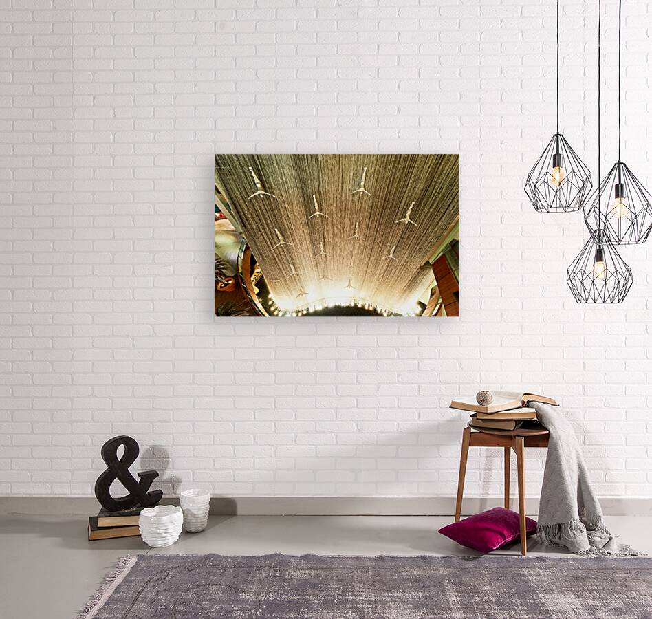 Dubai Mall waterfall features diving sculptures in UAE Reproduction