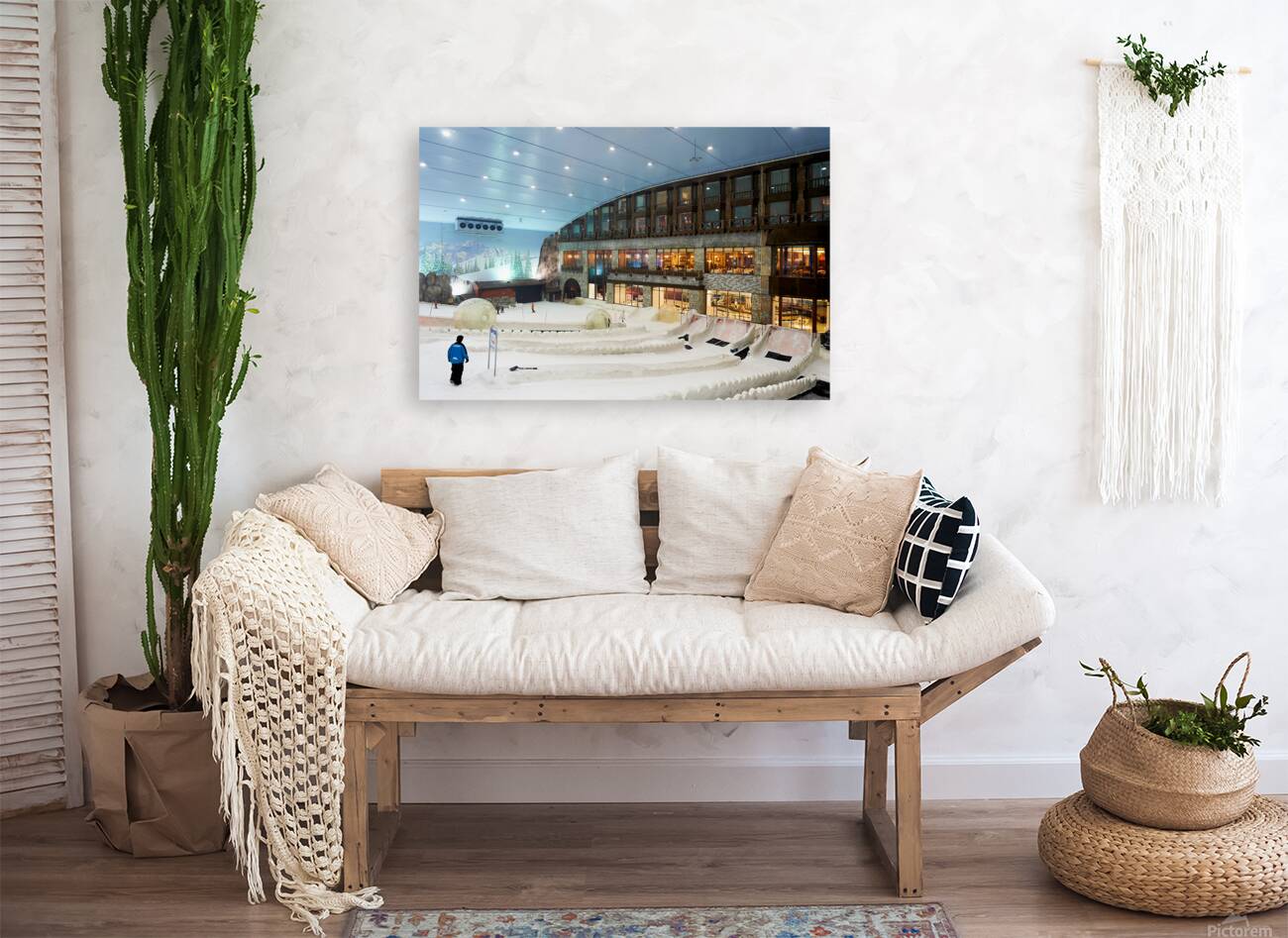 Indoor ski resort offers fun activities in Dubai UAE Reproduction