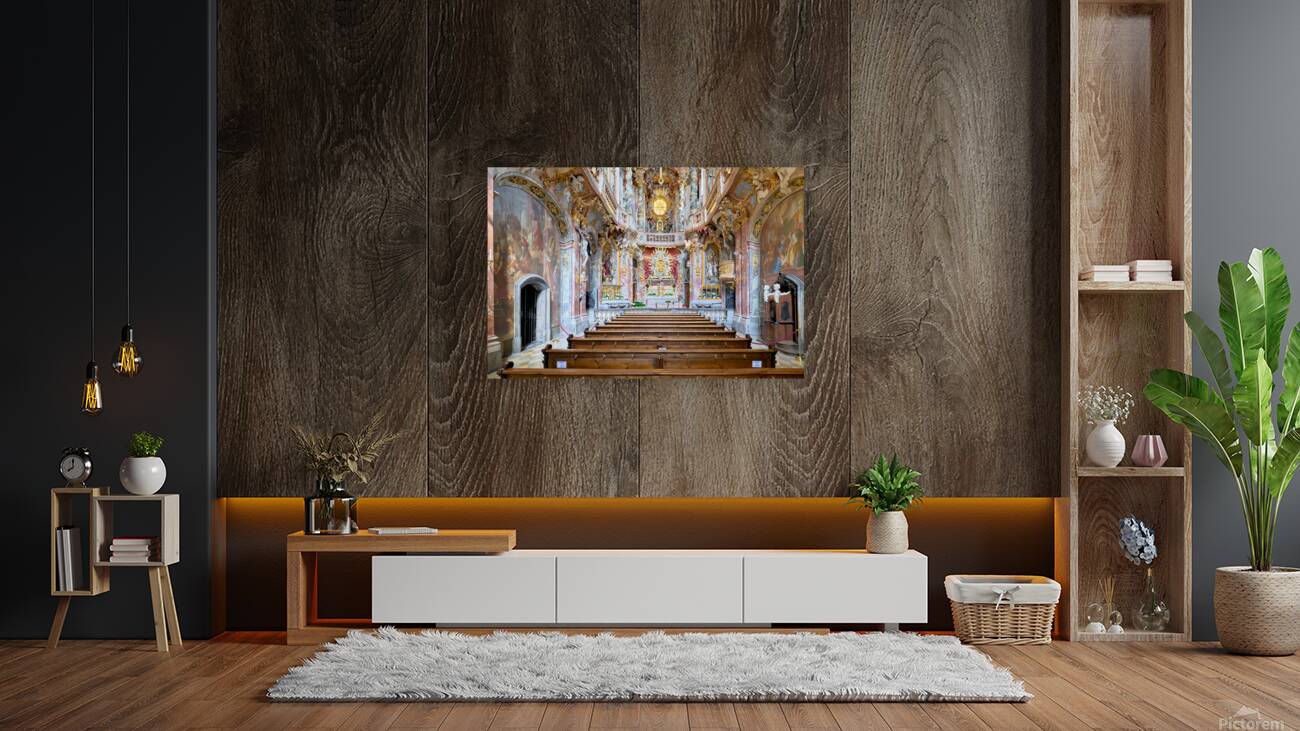 St. Johann Nepomuk in Asam Church located in Munich Germany Reproduction