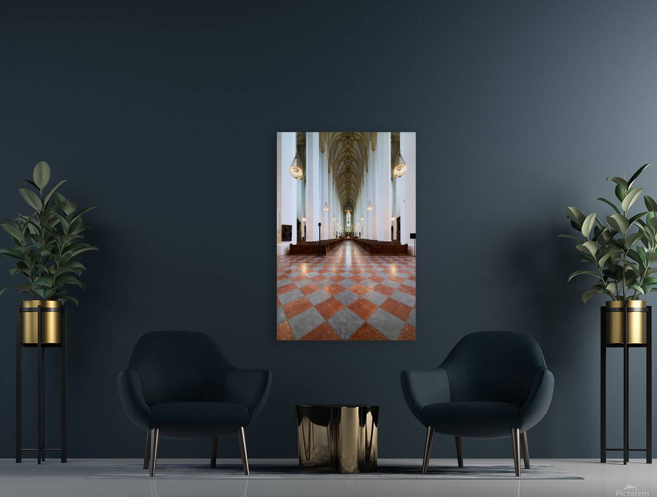 Explore the interior of Frauenkirche cathedral in Munich German Reproduction