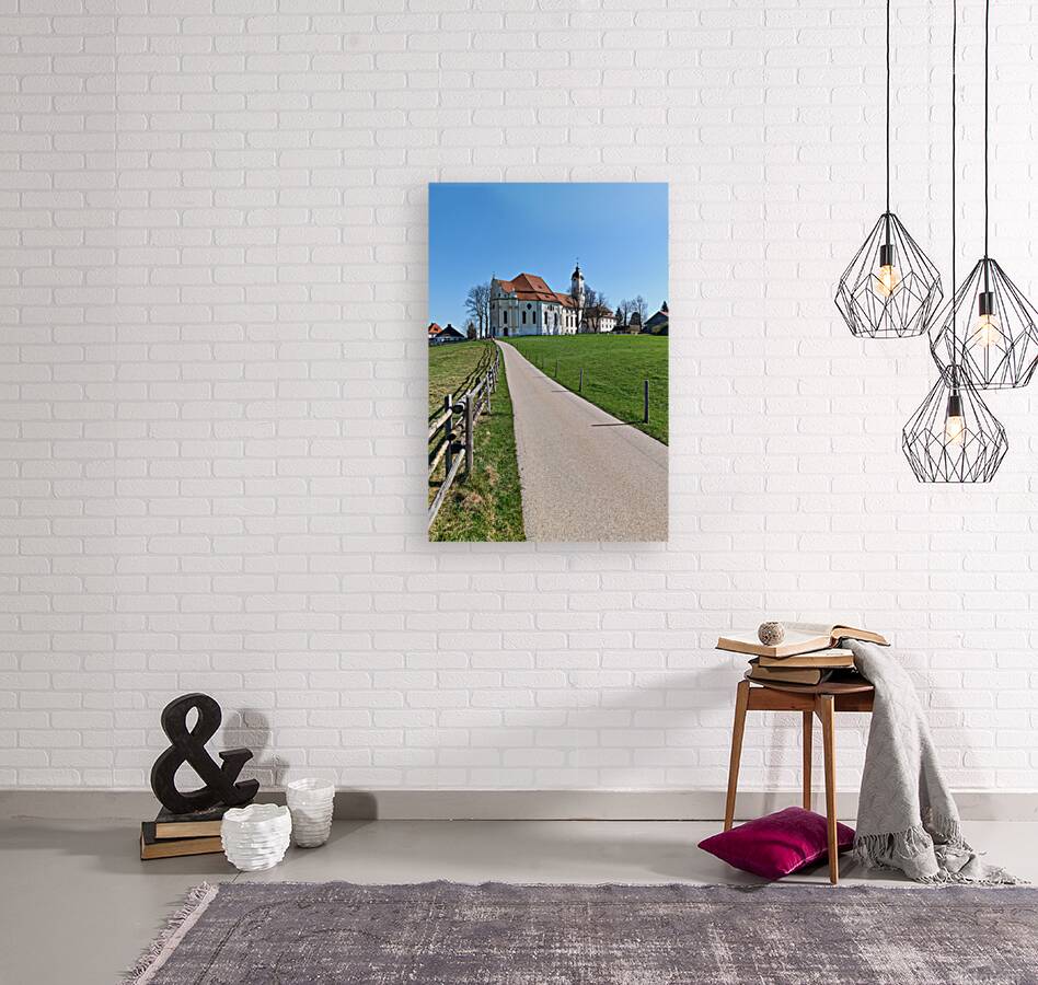 Visit wieskirche on the romantic road in bavaria germany Reproduction