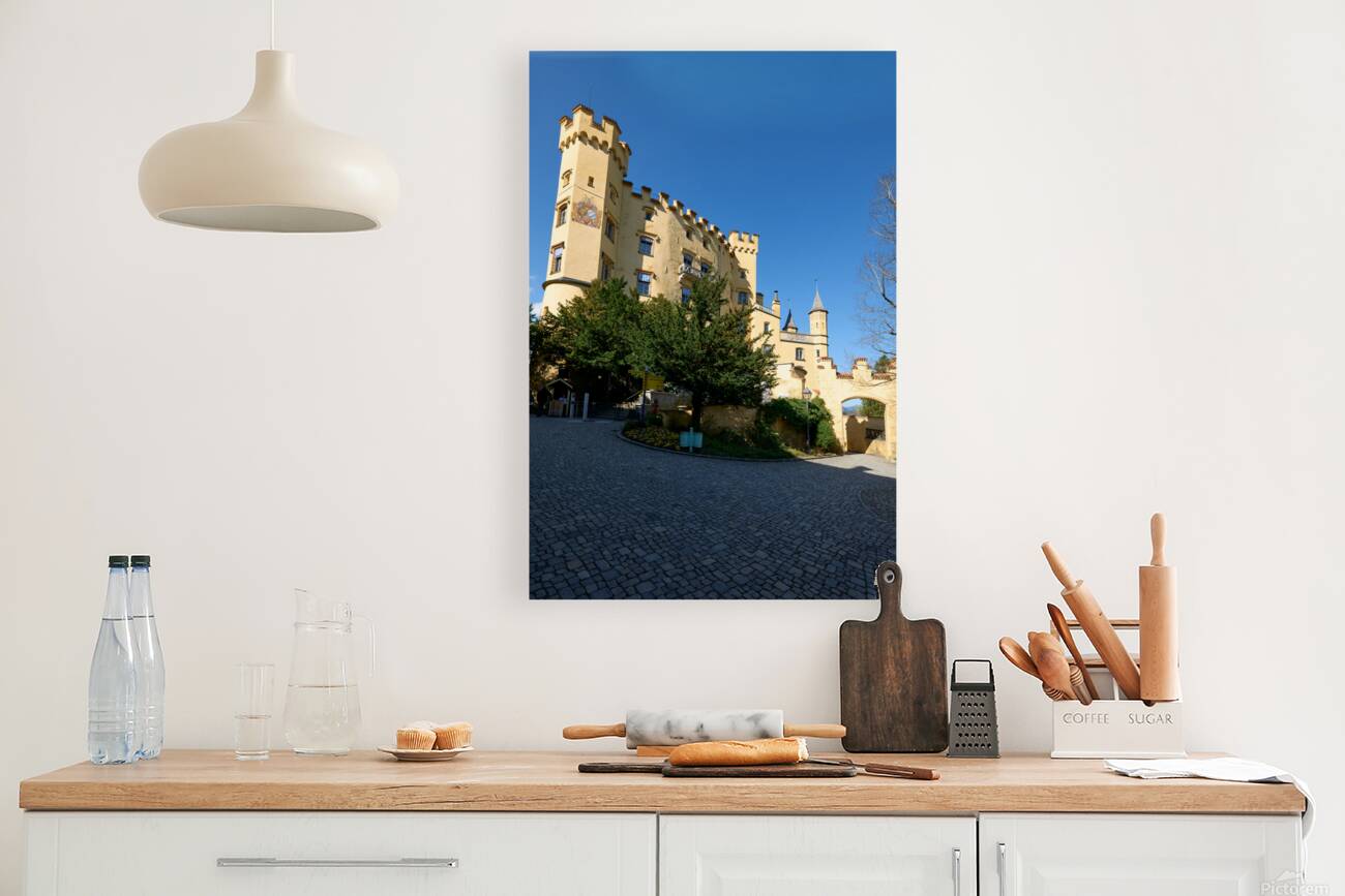 Hohenschwangau castle along the Romantic Road in Bavaria German Reproduction