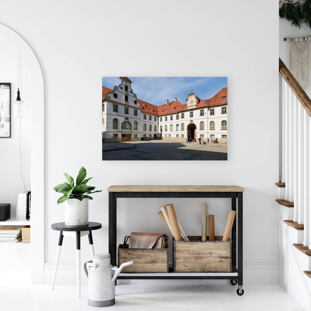 Visit to benediktinerkloster st. mang in fussen on romantic road Reproduction