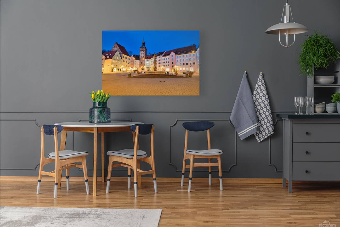 Explore Hauptplatz square in Landsberg am Lech on the Romantic R Reproduction