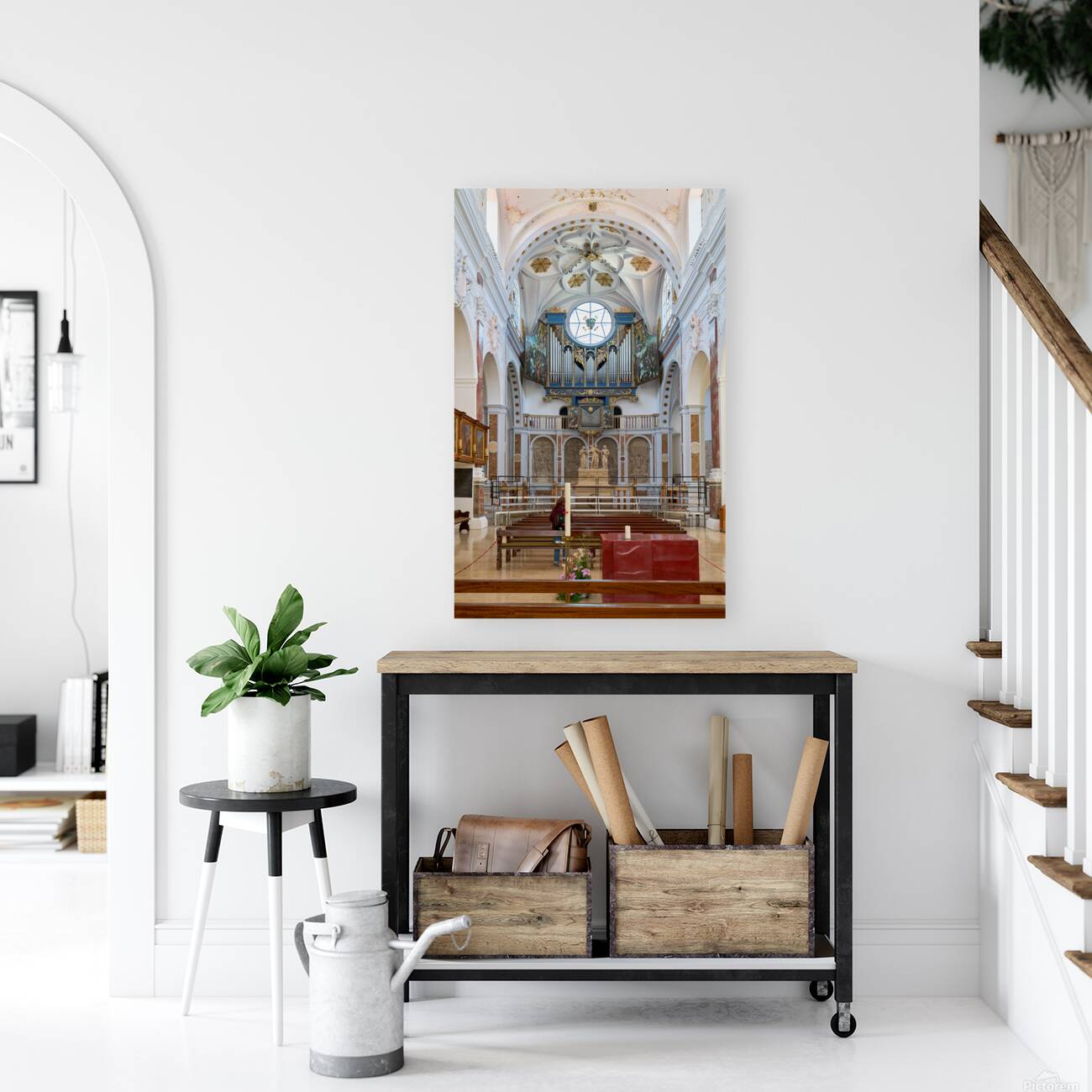 Visit to St. Annes Church in Augsburg along the Romantic Road Reproduction