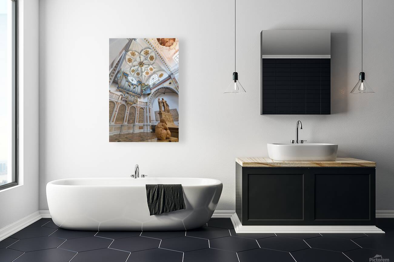 Church interior in Augsburg along Germanys Romantic Road Reproduction