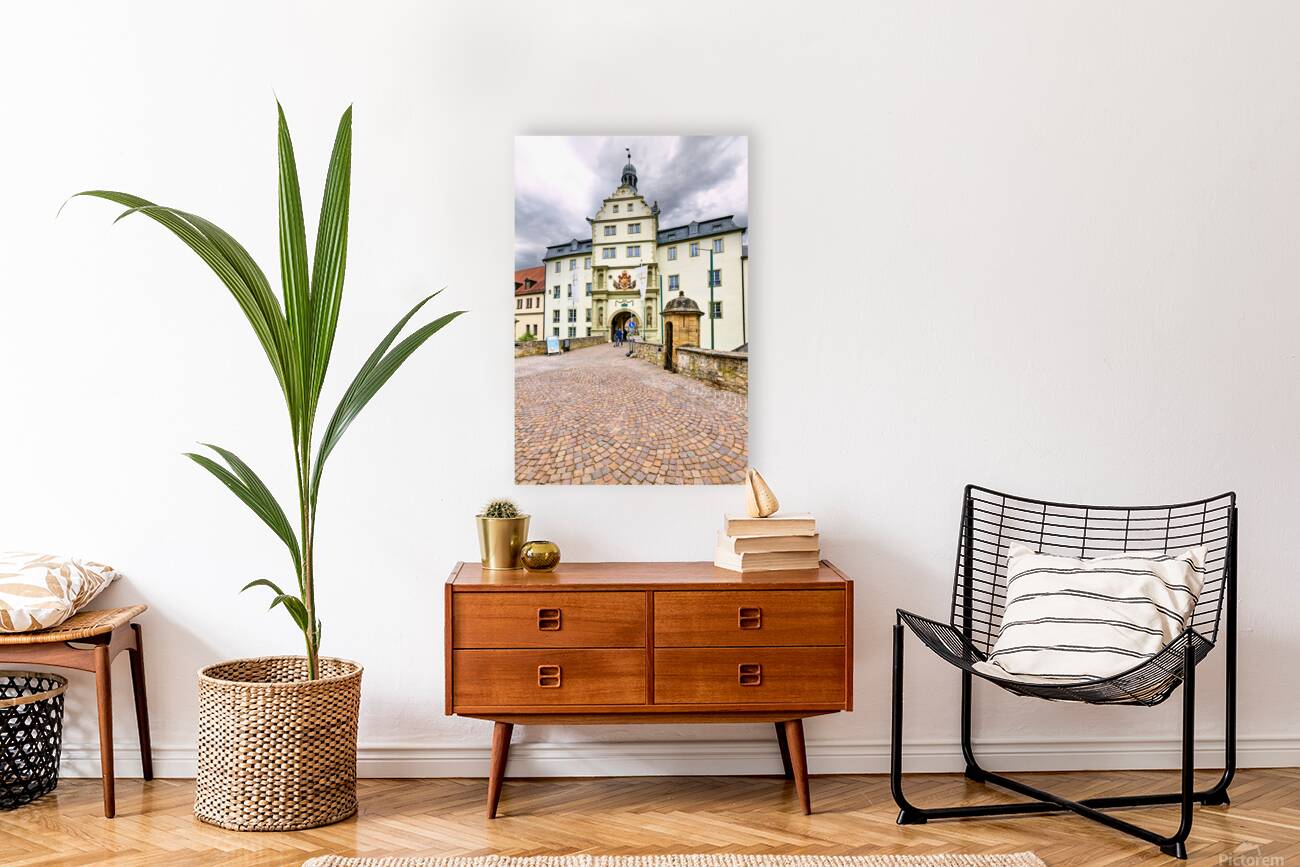 Visit deutschordensschloss castle on bavarias romantic road Reproduction