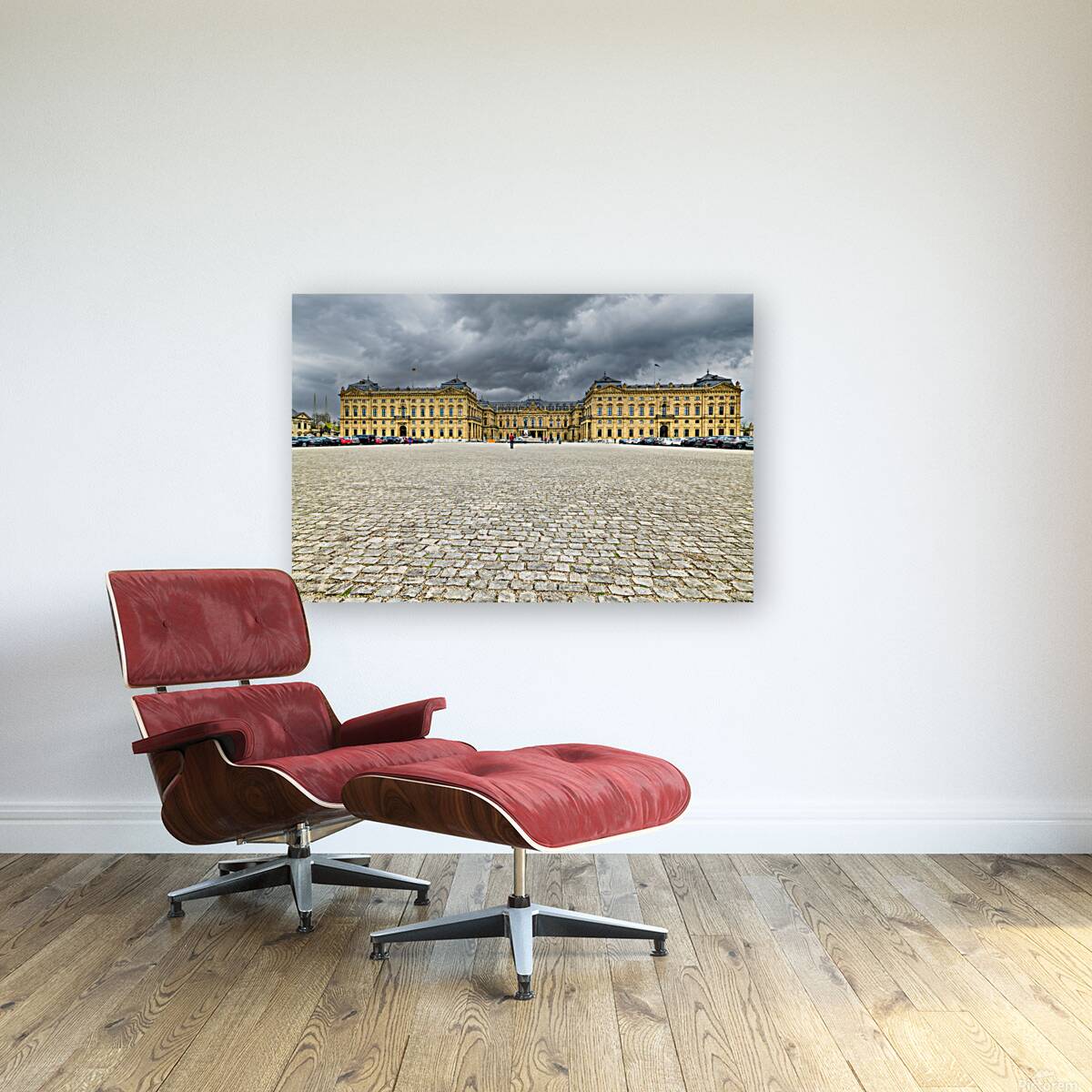 Residenz in Wurzburg along the Romantic Road in Bavaria Germany Reproduction