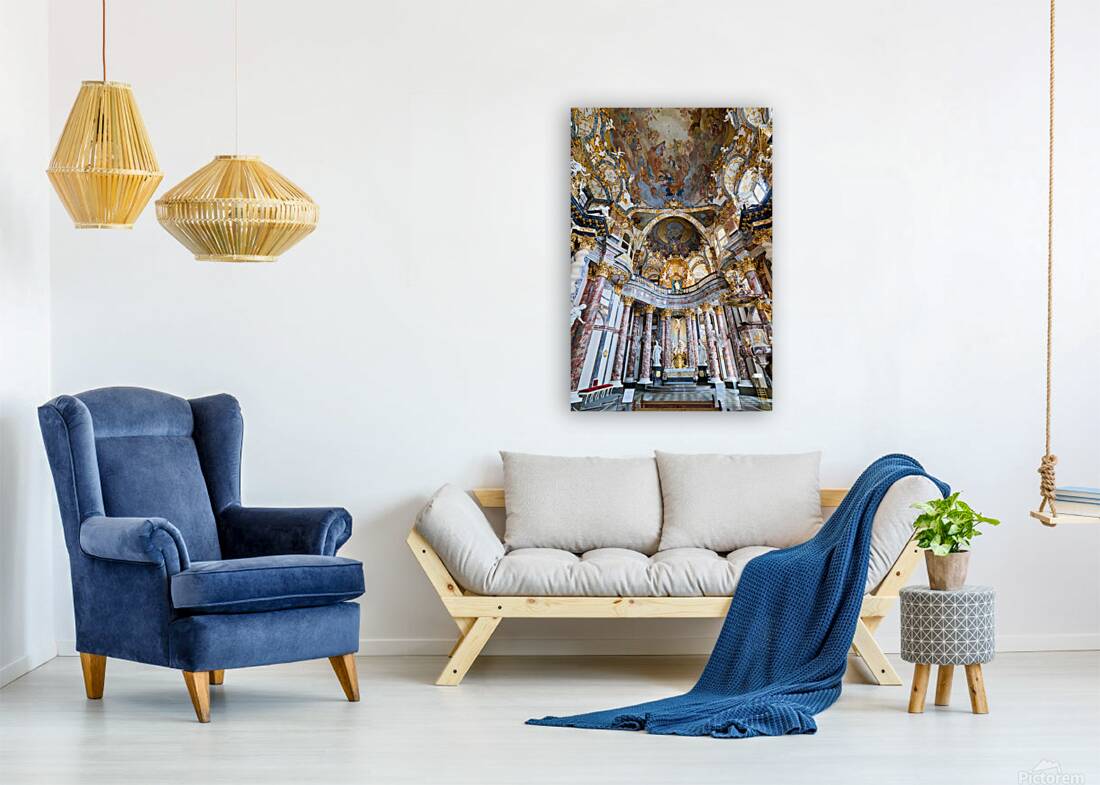 Hofkirche displays ornate architecture and grand artwork in Wurz Reproduction