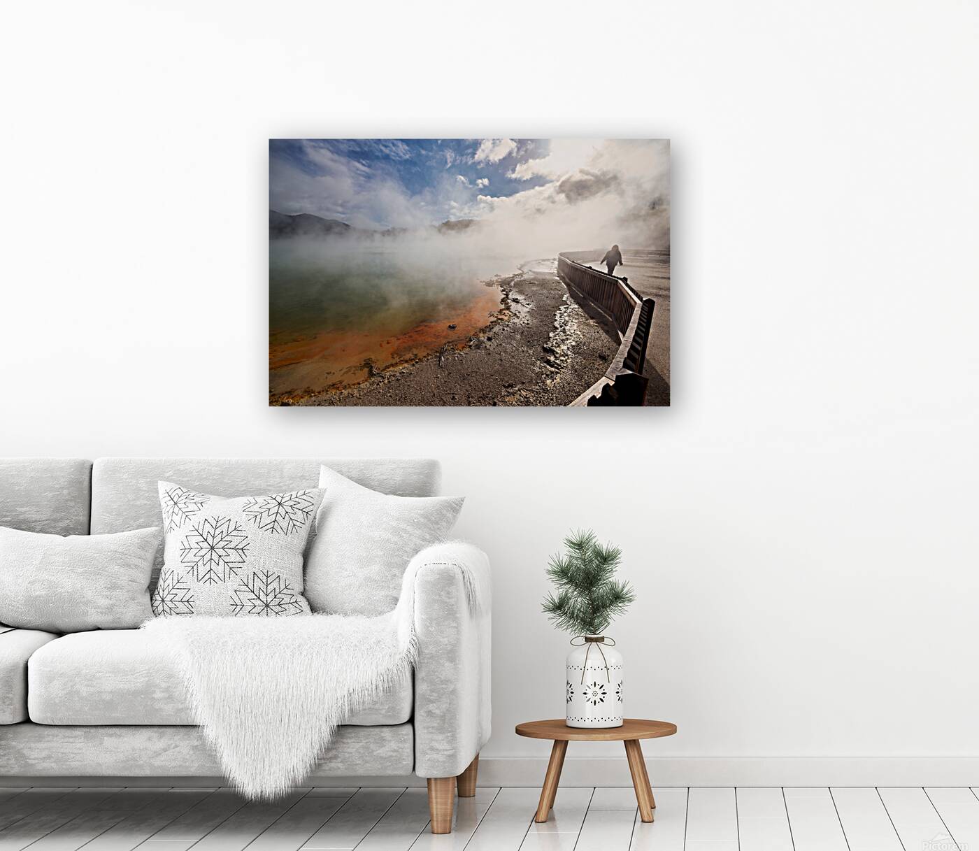 Visit to champagne pool in waiotapu thermal wonderland rotorua Reproduction