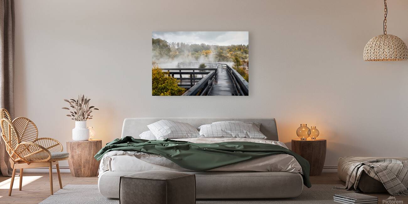 Discover geothermal trails in Whakarewarewa Rotorua Reproduction