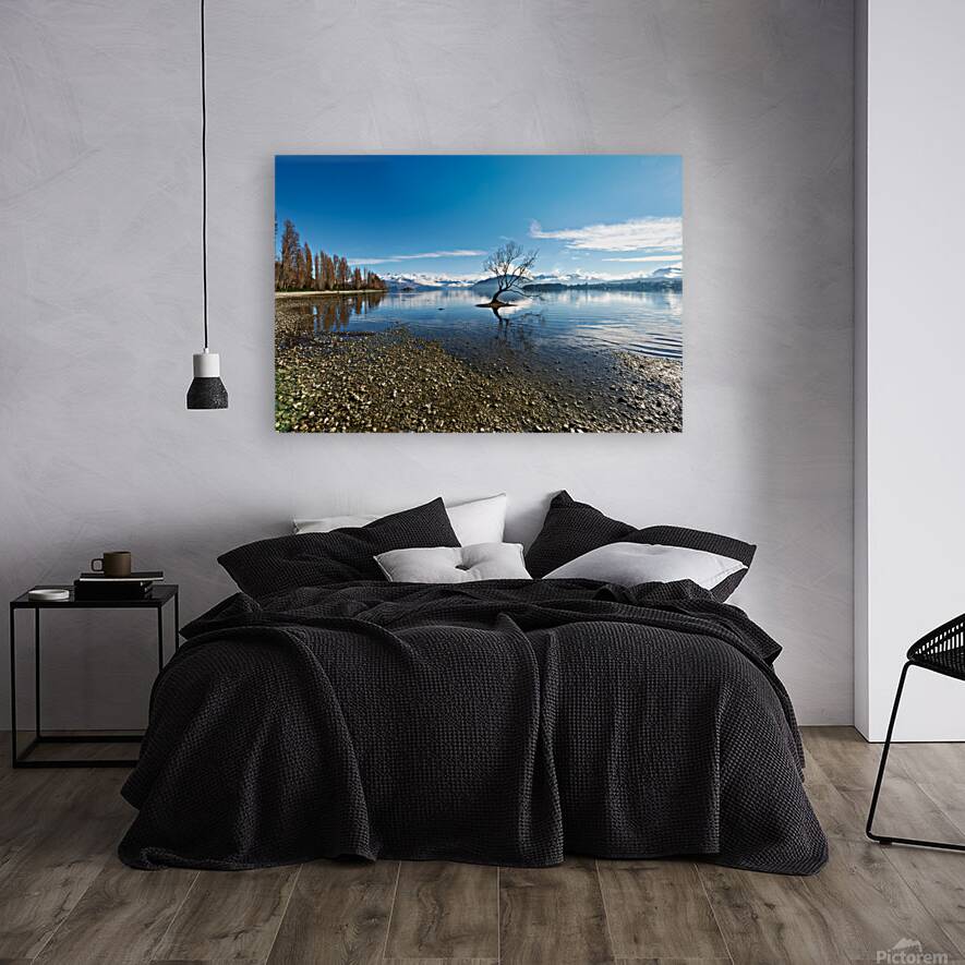 Wanaka Tree in Lake Wanaka on a clear day Otago Reproduction