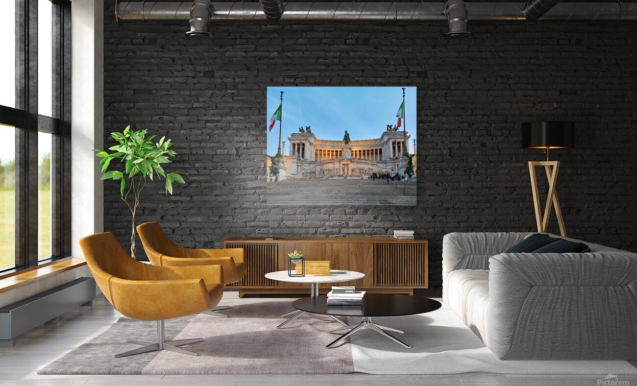 Visit to victor emmanuel ii national monument in rome italy Reproduction