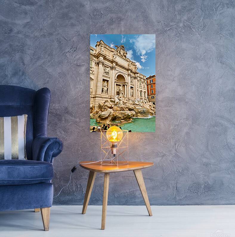 Visit to trevi fountain in rome lazio italy Reproduction