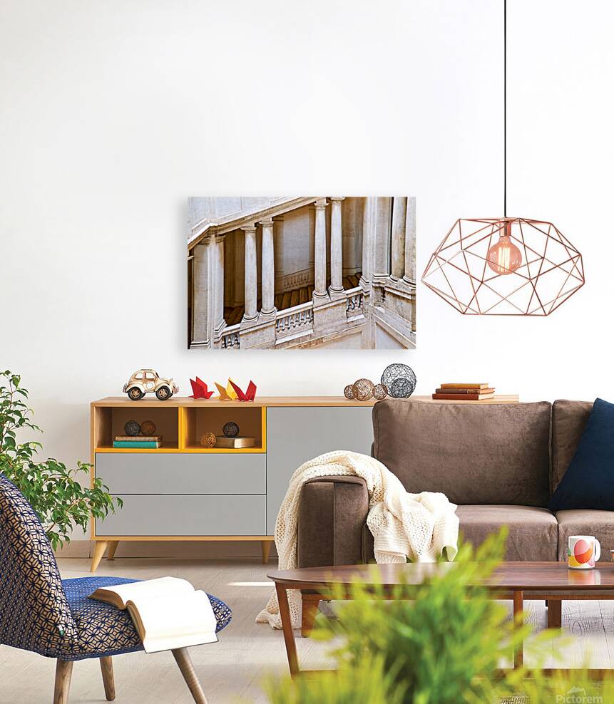 Staircase design in Galleria Nazionale dArte Antica in Rome Reproduction