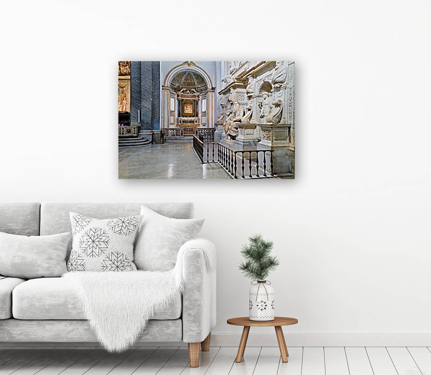 Sculpture of moses by michelangelo in san pietro in vincoli rom Reproduction