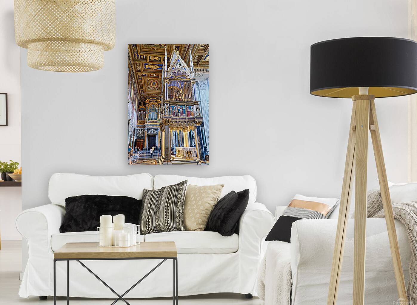 Visit to the Archbasilica Cathedral in Rome Italy during the day Reproduction