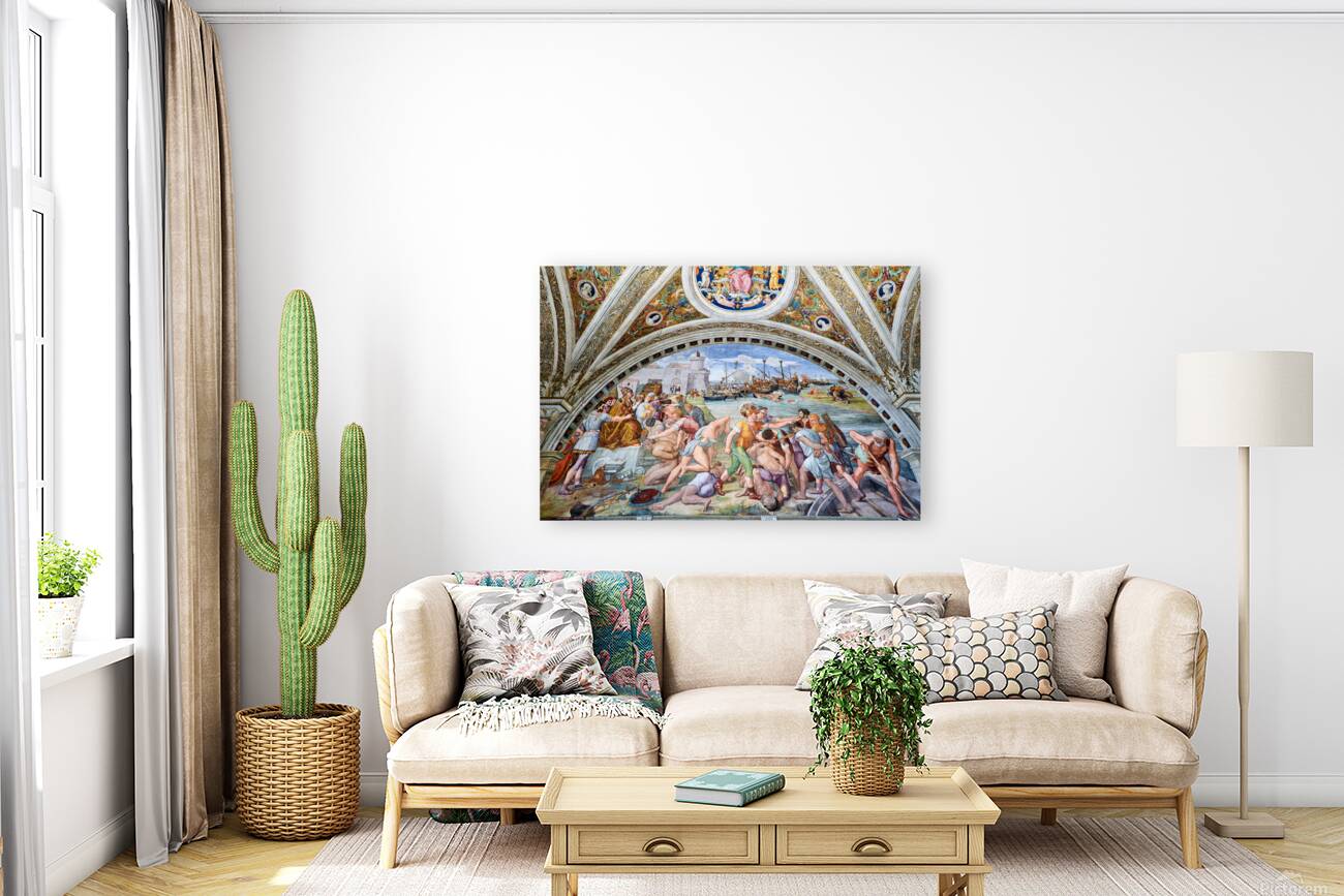 Frescoes in raphael rooms at vatican museums in rome italy Reproduction