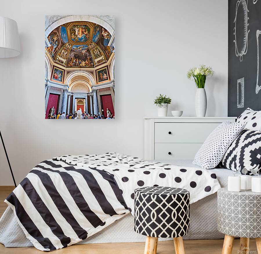 Visitors explore art and history at Vatican Museums Reproduction