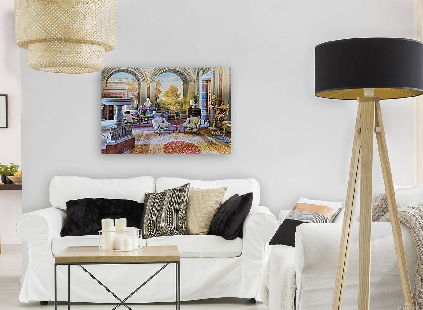 Visit to Colonna Art Gallery in Palazzo Colonna during day Reproduction