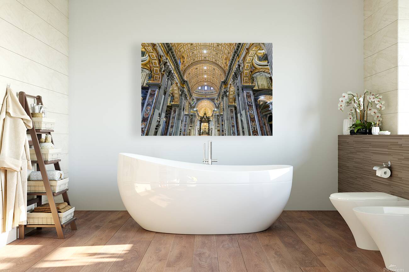 Visit to Saint Peters Basilica in Rome with Berninis baldacchi Reproduction