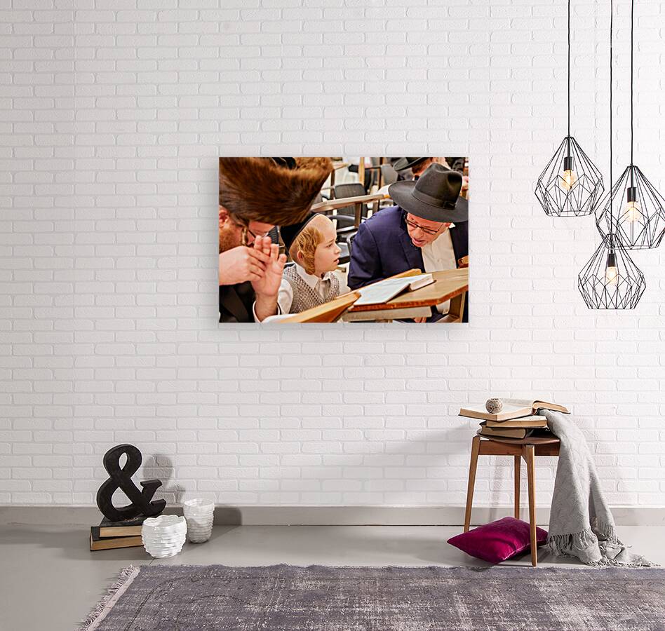 Orthodox Jews pray at the Wailing Wall in Jerusalem Israel Reproduction