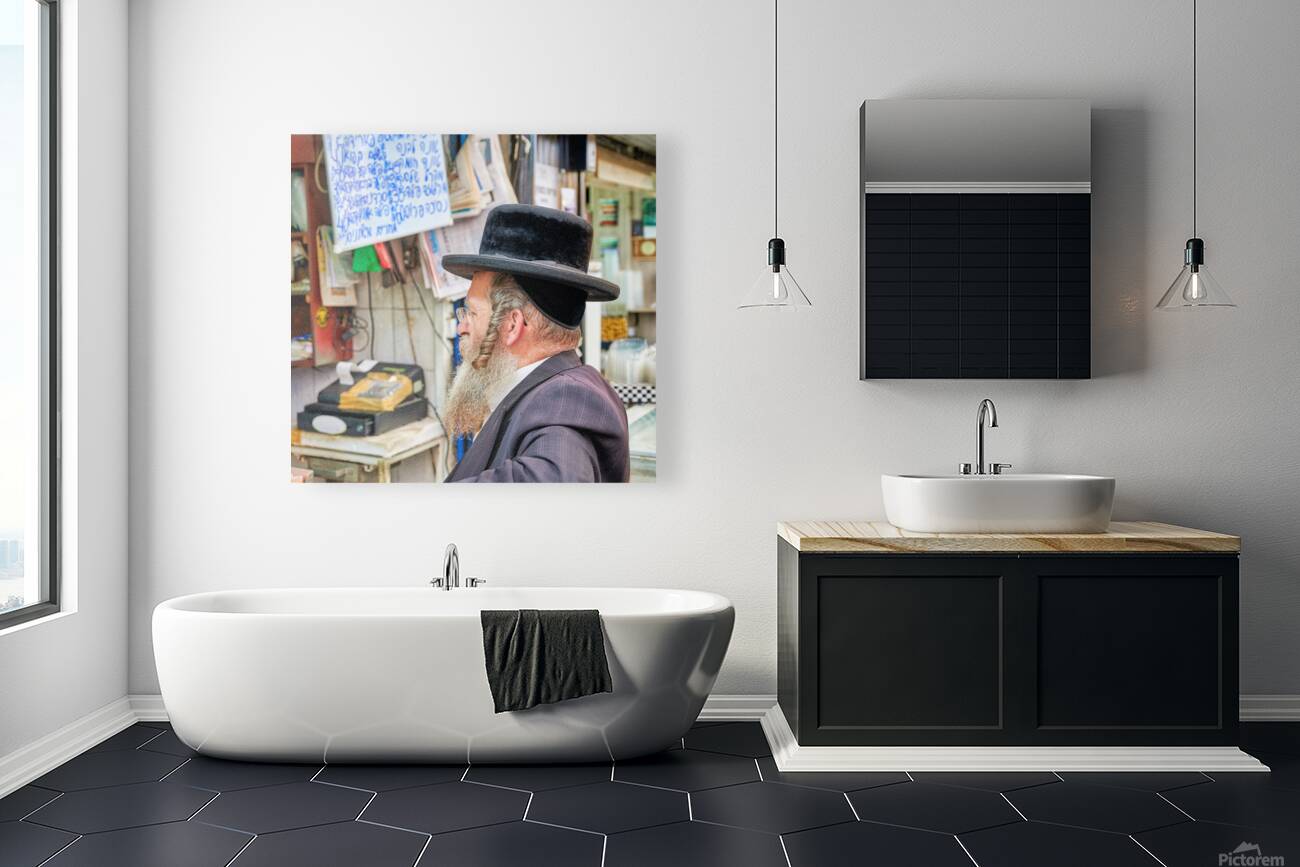 Visitors explore Mahane Yehuda Market in Jerusalem during the da Reproduction