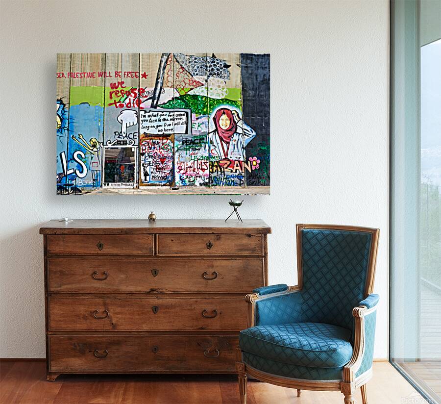 Wall murals in Bethlehem show art and messages in Jerusalem Reproduction