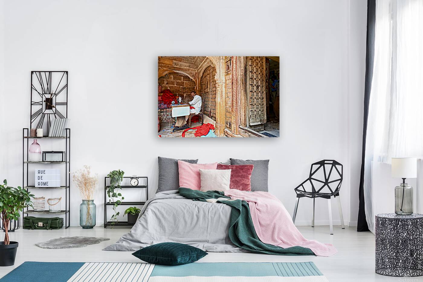 Traditional haveli house in Jaisalmer Rajasthan with tailor wor Reproduction