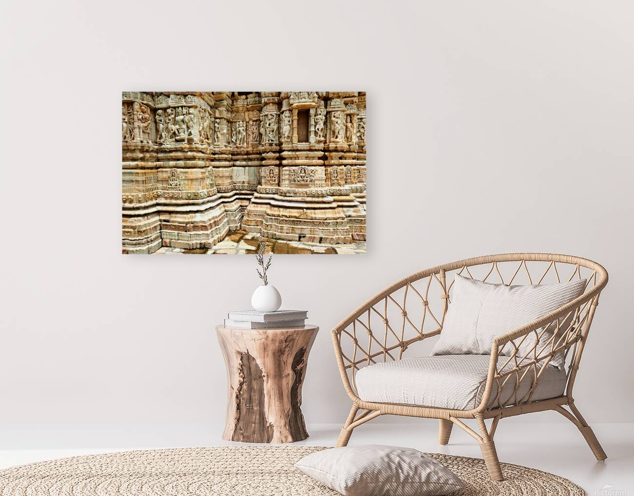 Rajasthan Chittorgarh Fort showcases detailed stone carvings Reproduction