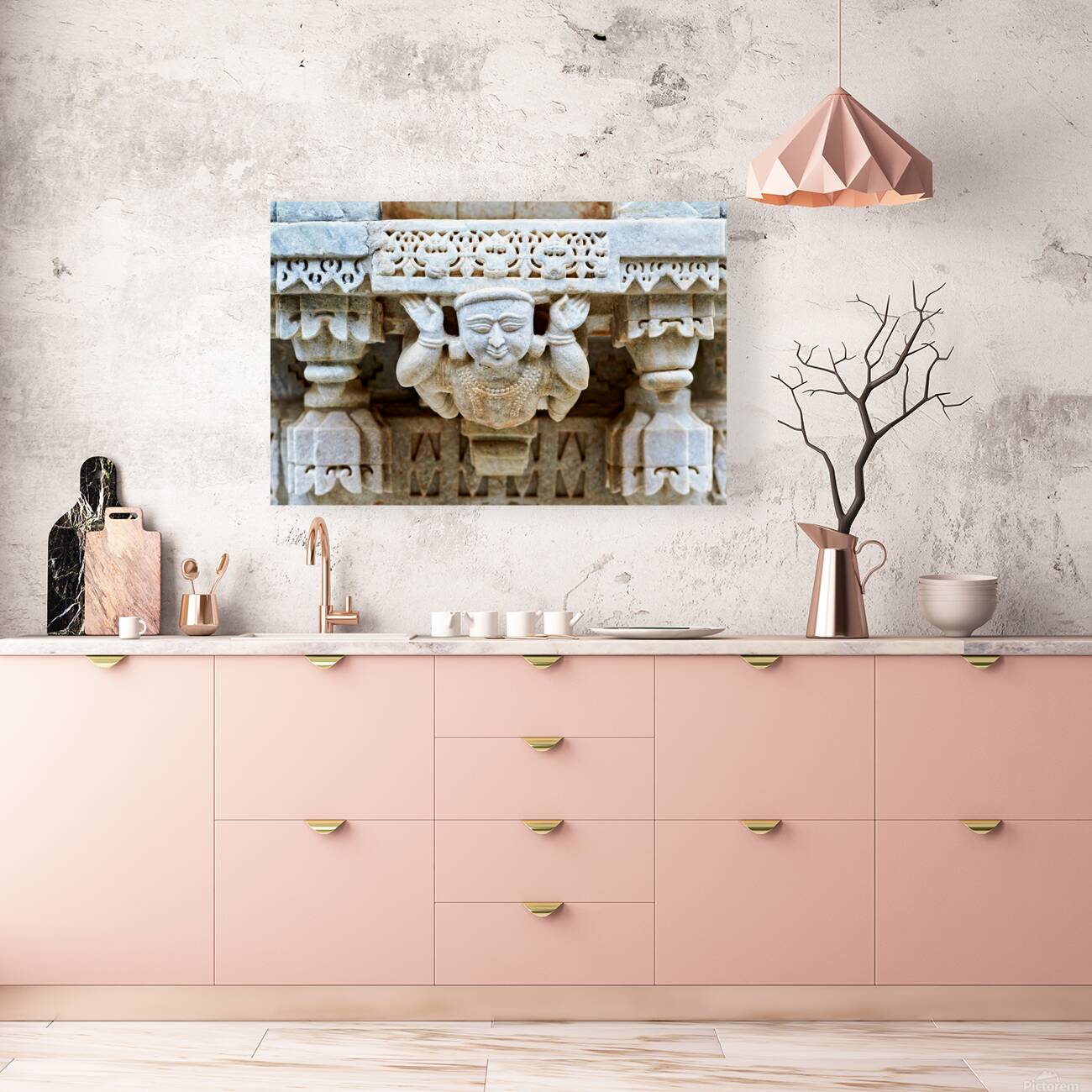 Exploring Jain temples in Ranakpur Rajasthan India Reproduction