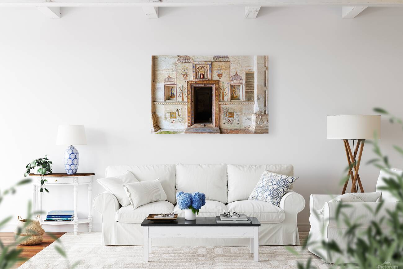 Decorations and paintings at Taragarh Fort in Bundi Rajasthan Reproduction