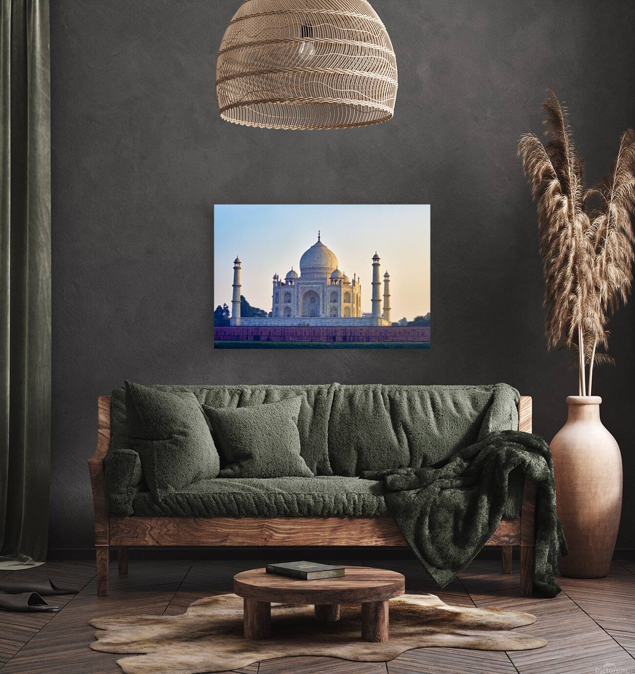 Visit to the Taj Mahal in Agra India during the evening light Reproduction