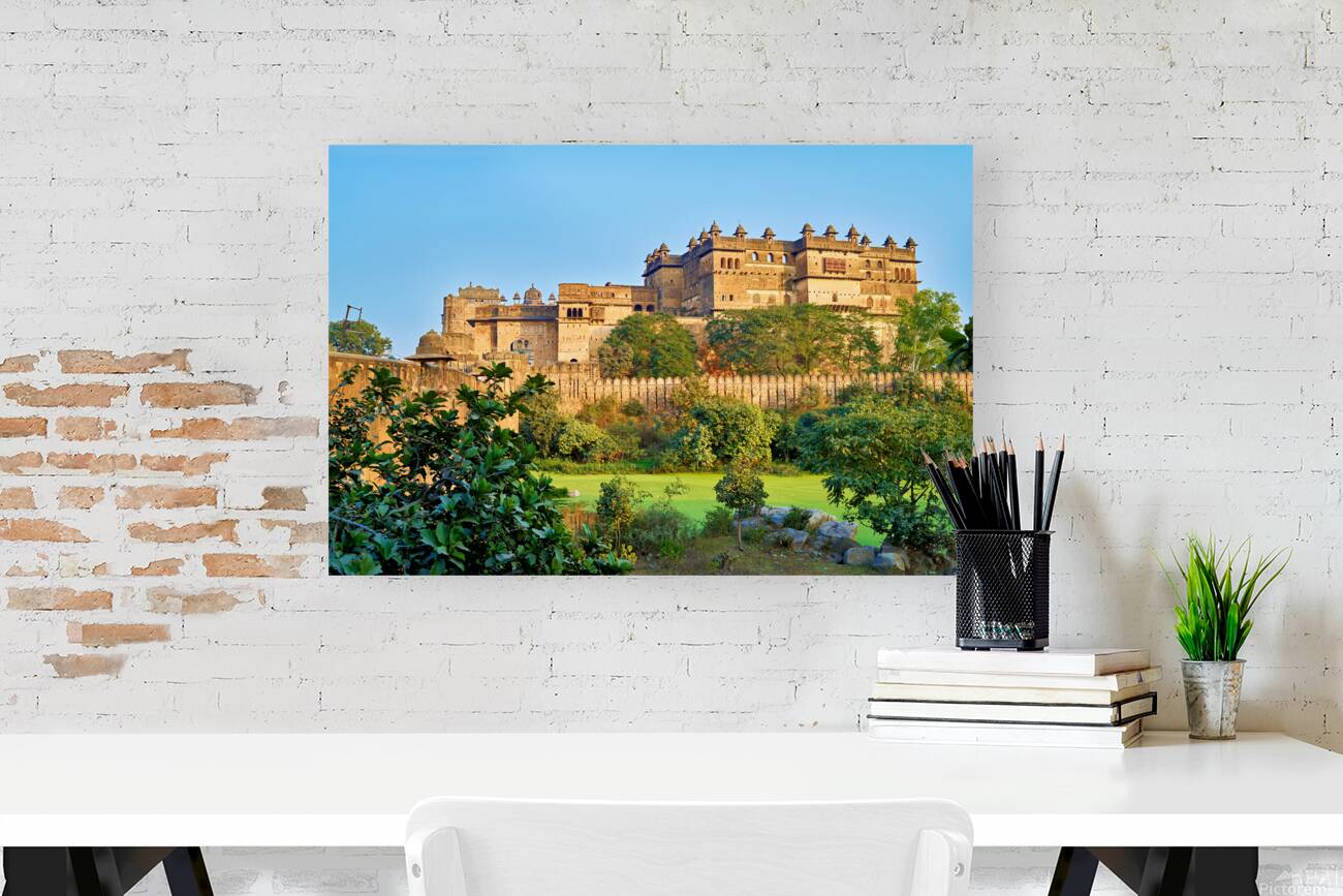 Explore the historic Fort Complex in Orchha Madhya Pradesh Ind Reproduction