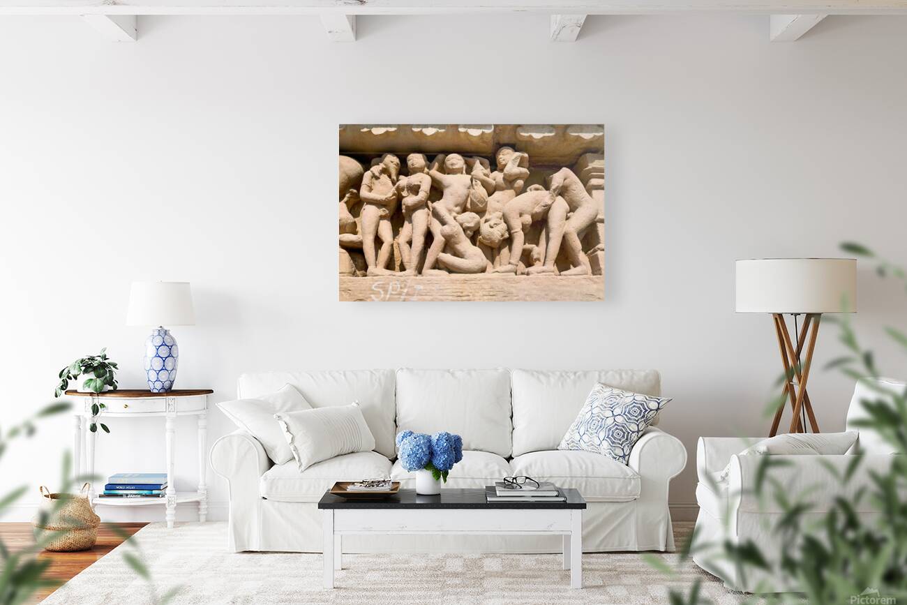 Discovering the intricate carvings at Khajuraho temples Reproduction