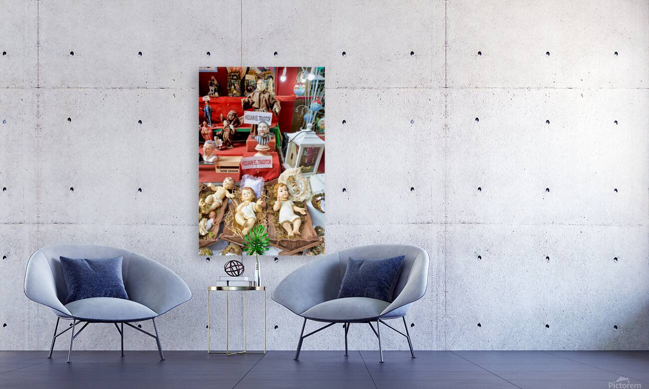 Statues in artisan workshops of Via Gregorio Armeno in Naples Reproduction