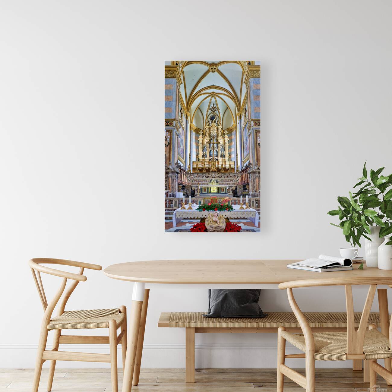 Visit to San Domenico Maggiore church in Naples Campania Italy Reproduction