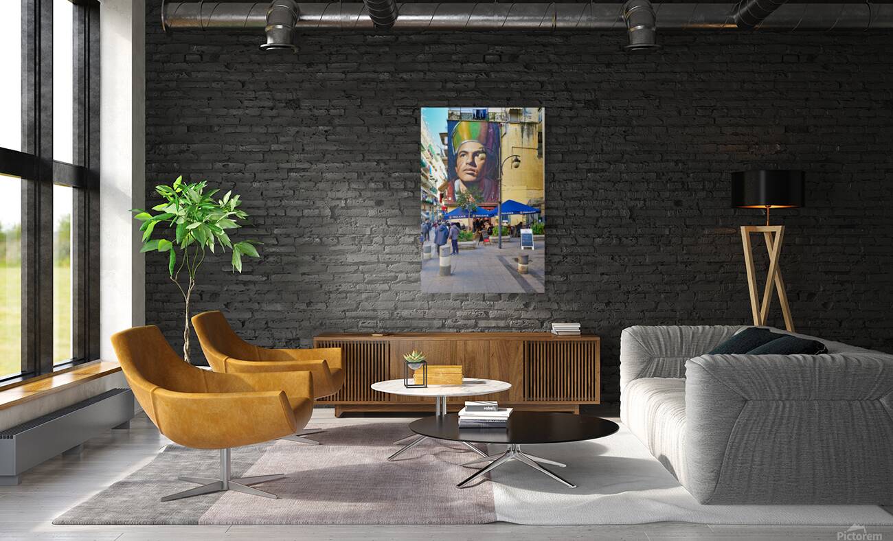 Mural of san gennaro by jorit in forcella naples Reproduction