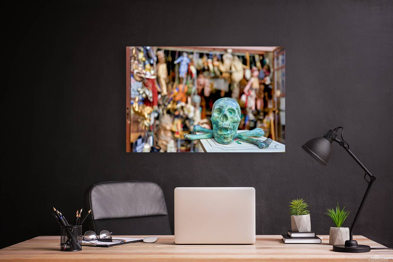 Junk dealer displays various items in Naples Campania Italy Reproduction