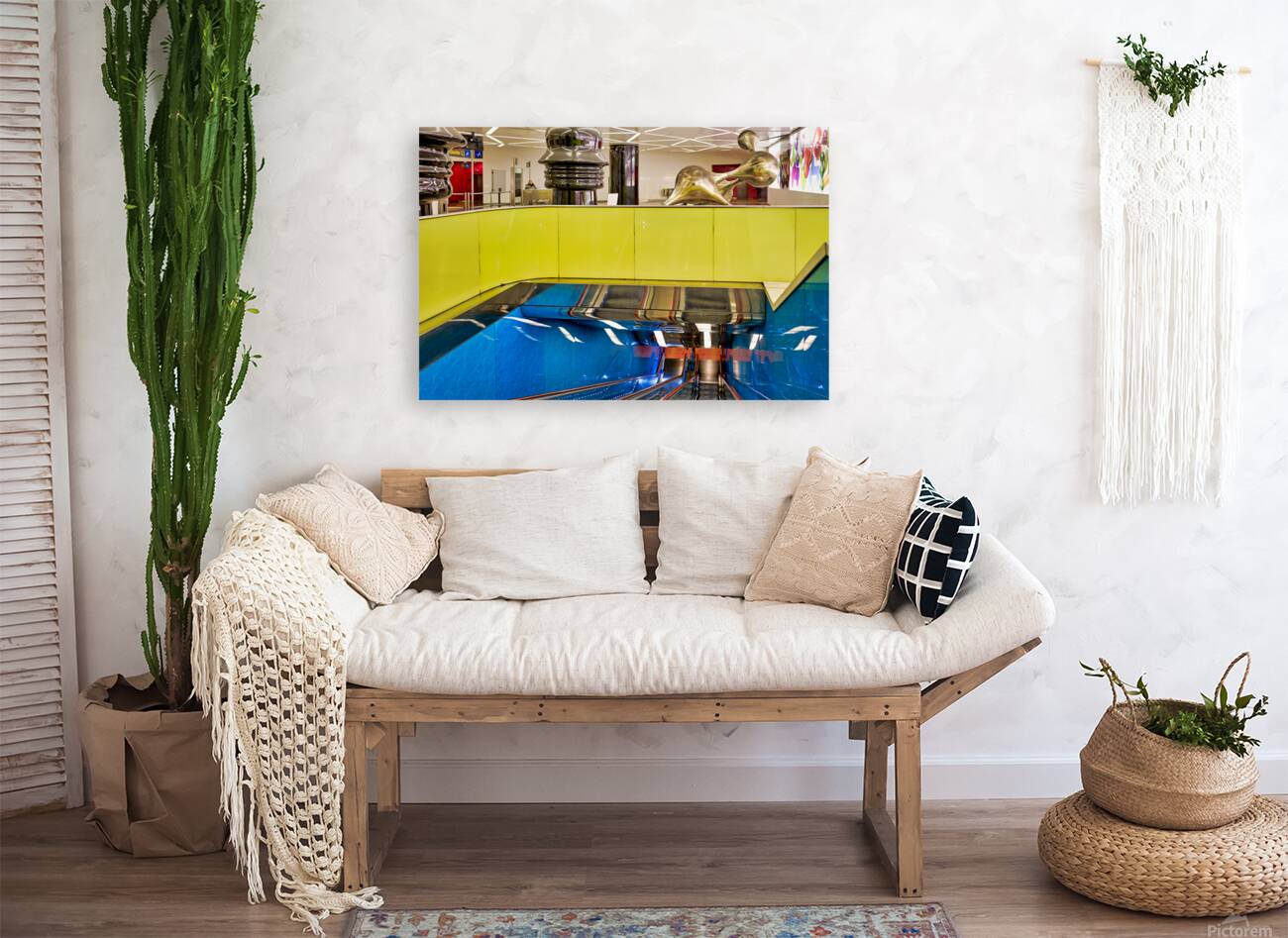 Artwork at Universita metro station in Naples Campania Italy Reproduction