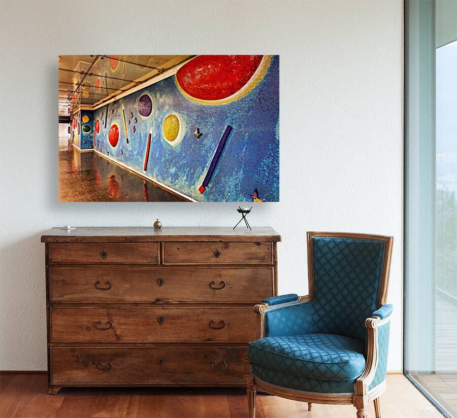 Artwork at metro subway station in Naples Campania Italy Reproduction