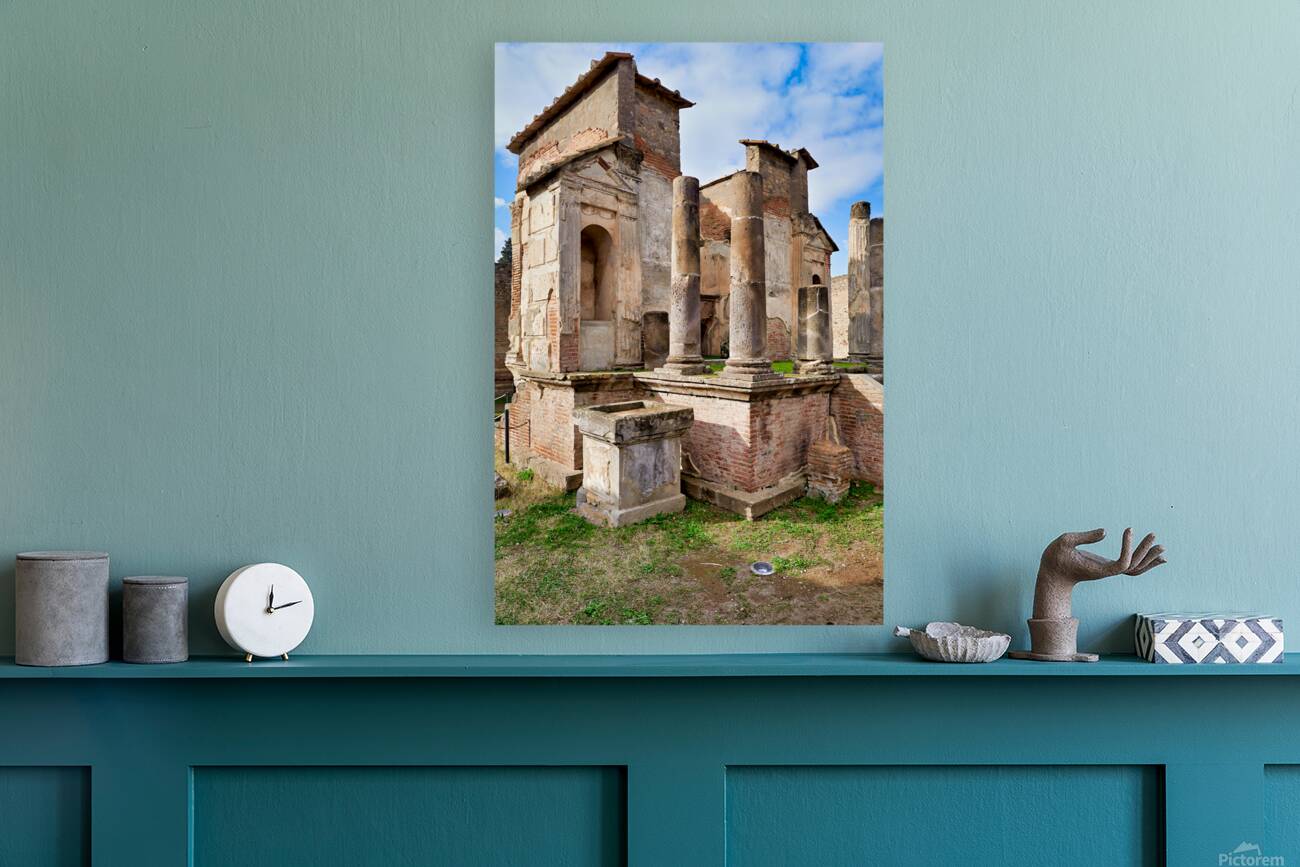 Pompeii ruins showcase ancient architecture in Italy Reproduction