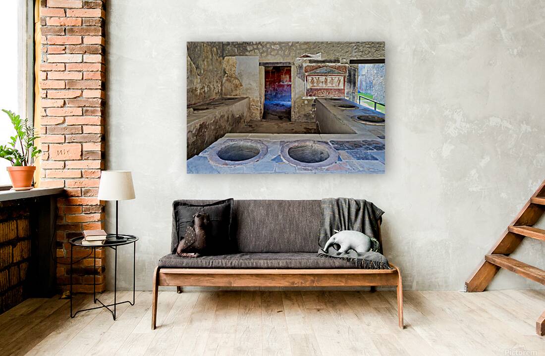 History of ancient Roman city of Pompeii in Naples Campania Ital Reproduction