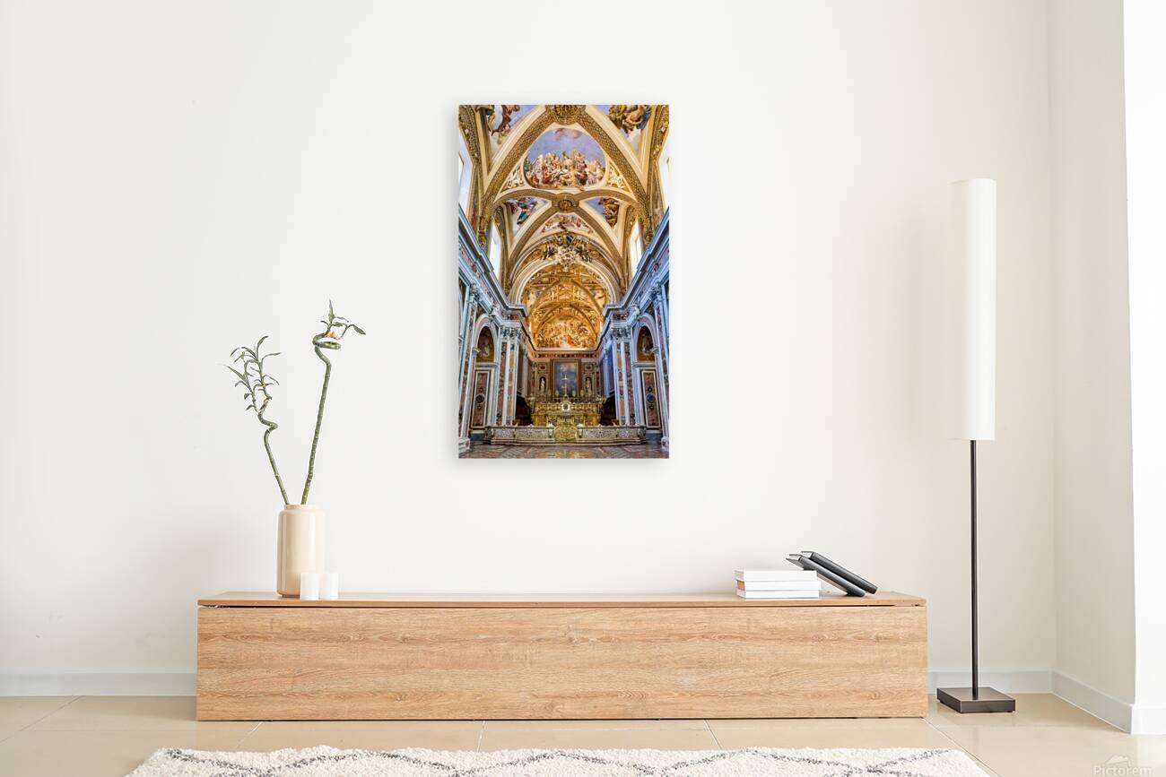 Visitors explore Certosa di San Martino in Naples Reproduction