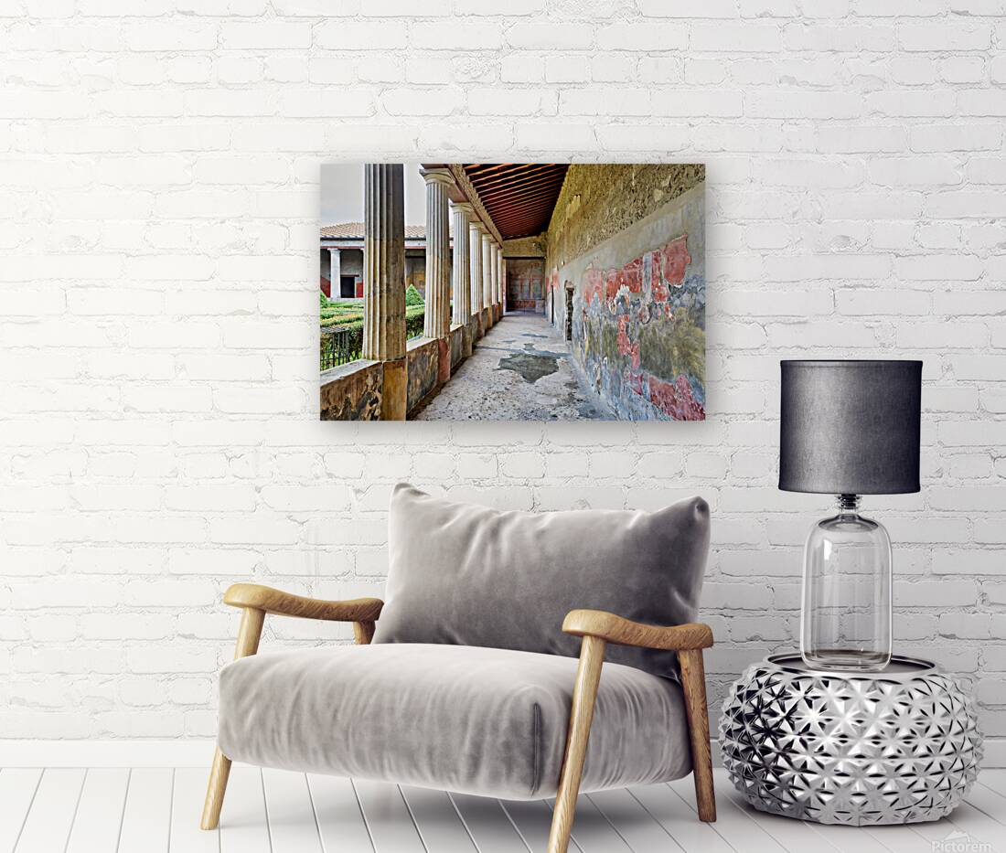 Exploration of ancient Roman architecture in Pompeii Naples Reproduction