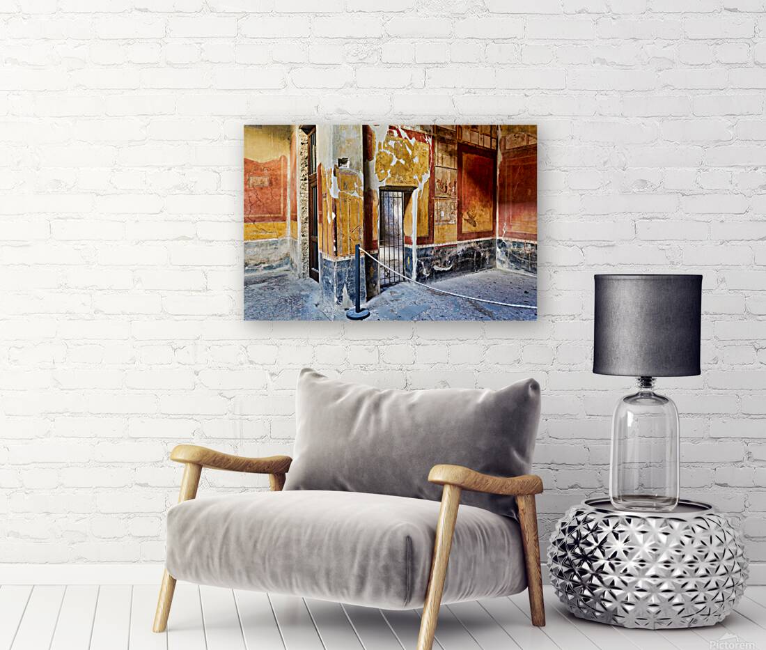 Exploring ancient walls in Pompeii Naples Campania Italy Reproduction