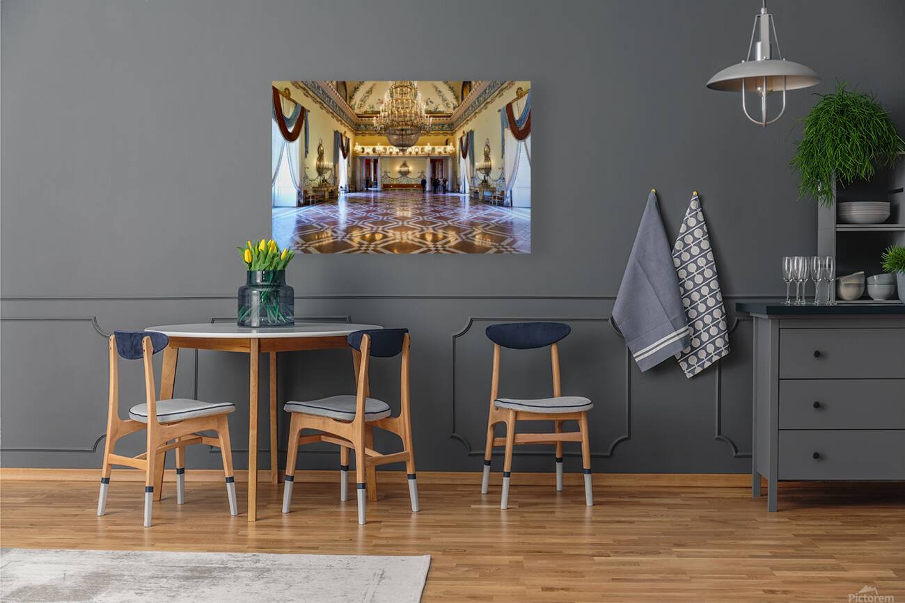 Exploring the grand hall of Museo di Capodimonte in Naples Reproduction