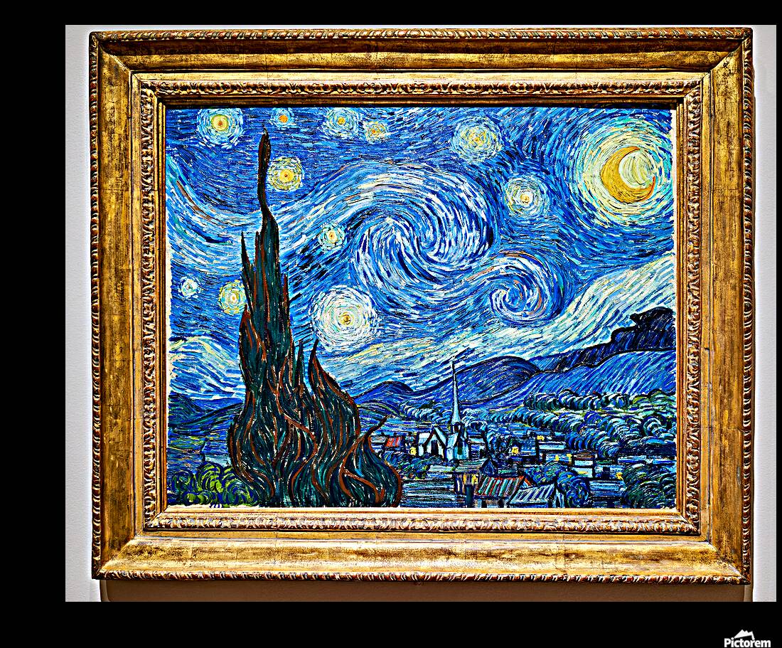 Van Goghs Starry Night displayed at MoMA in Manhattan New York Reproduction